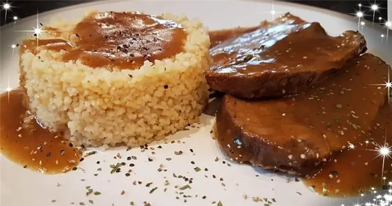 Филе телятины с кускусом