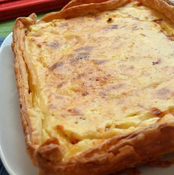 Самый вкусный пикантный тарт с тыквой, луком и йогуртом от Дины Николау