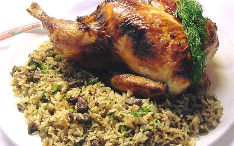 Индейка идет гулять! Курица, фаршированная рисом и печенью. Прекрасный вкус
