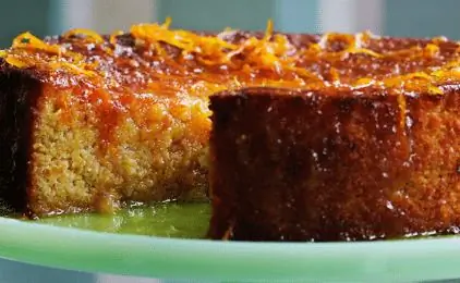 Торт с мускусно-апельсиновым сиропом (без глютена)