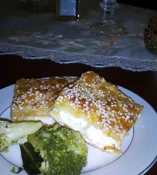 Воздушный творожный пирог с листовой корочкой