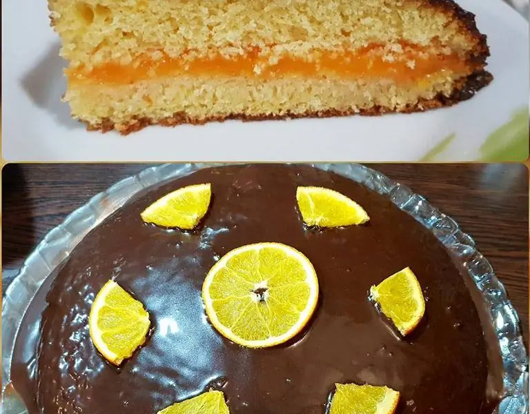 Невероятный и легкий пирог с апельсиновой начинкой