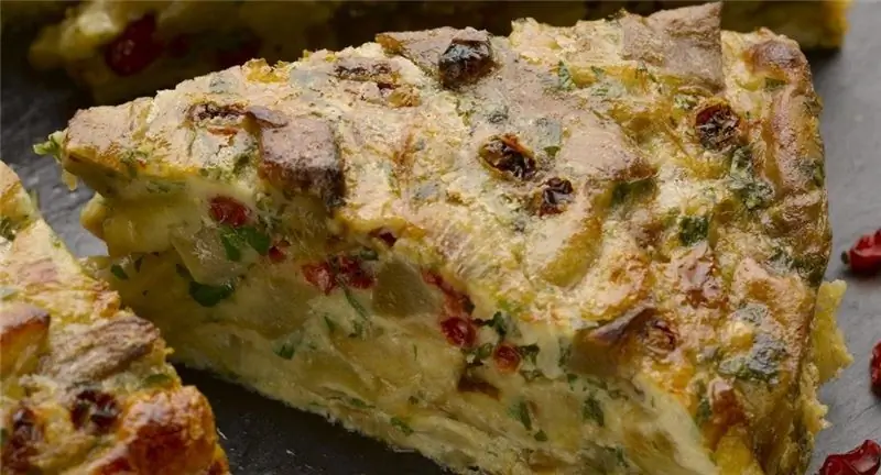 Простой рецепт праздничного пирога с макаронами. Очень легкий и вкусный