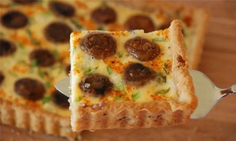 Вкусный пирог с грибами и грецкими орехами от Вики Куманду