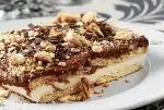 Легкий десерт из холодильника с шоколадно-ванильным кремом