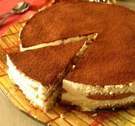 Легкий тирамису с йогуртовым кремом