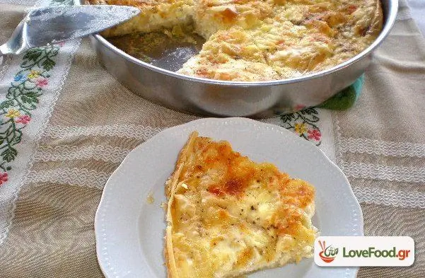 Простой, быстрый и вкусный сырный пирог с корочкой или пикантный пирог с пачули