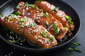 Самый вкусный рецепт Лосося с медом и чесноком.. Вам понравится