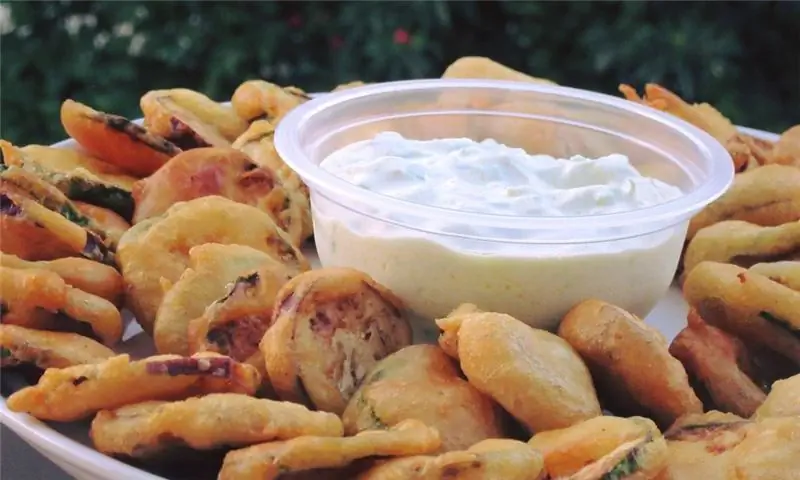 Жареные цукини и баклажаны с цацики! Хрустче и вкуснее не бывает