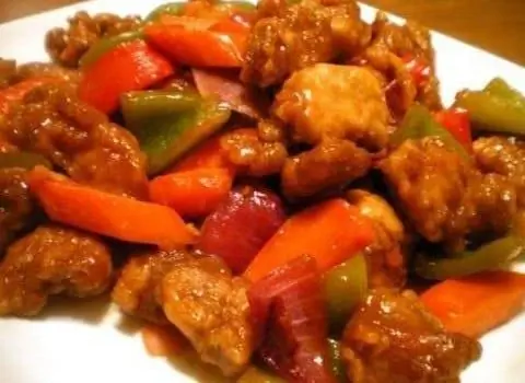 Праздник вкусов, ароматов и красок. Жареная свинина с разноцветным перцем