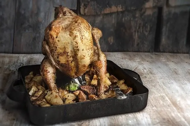 Куриный вертел с хрустящей корочкой и сочным мясом