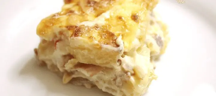 Картофельное суфле с Бешамель