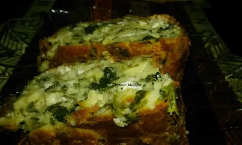 Пикантный пирог со шпинатом и сыром фета