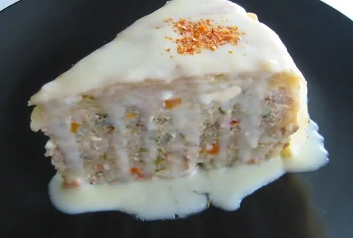 Торт с капустными клецками