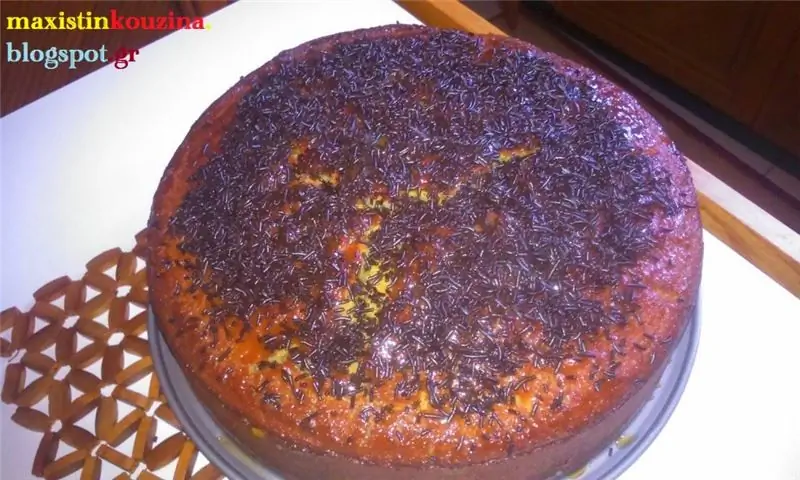 Торт с апельсиновой пастой и шоколадом