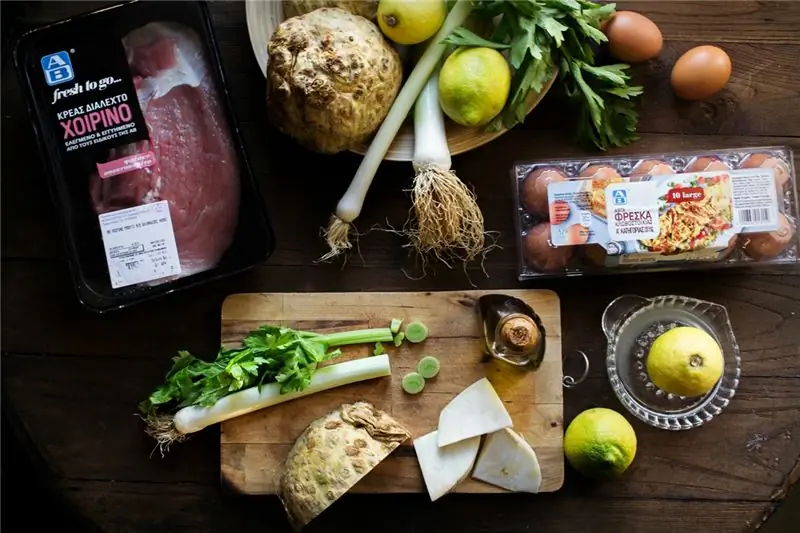 Свинина с сельдереем яйцо лимон ингредиенты