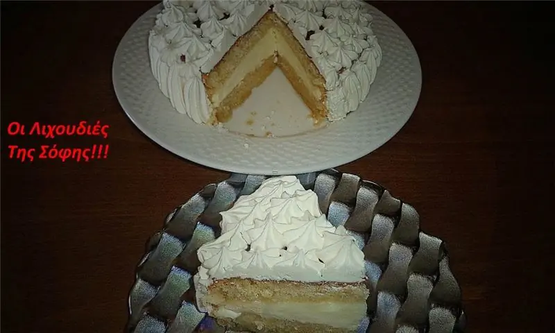 Белый торт Красный