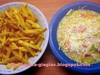 Омлет с картофелем фри и сыром - от "Бабушкина еда"