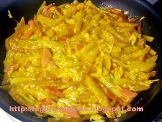 Омлет с картофелем фри и сыром - от "Бабушкина еда"