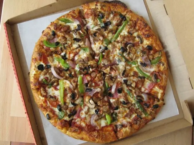 Сколько калорий в тонкой и хрустящей пицце от Pizza Hut?