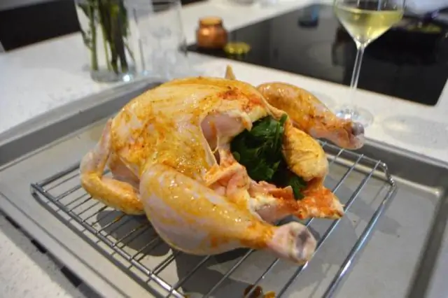 На какой решетке запекать курицу?