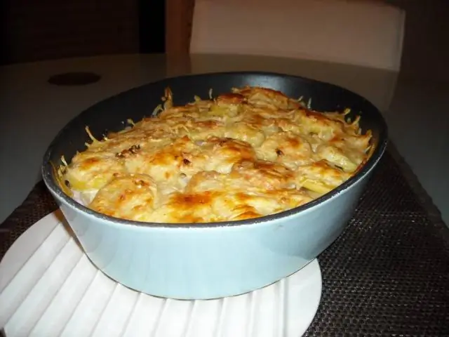 Запеканка из спаржи со спаржей и картофелем