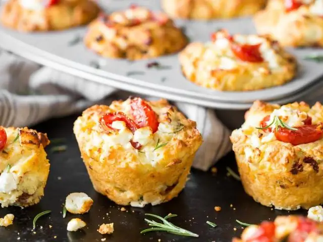 Маффины с помидорами и сыром фета