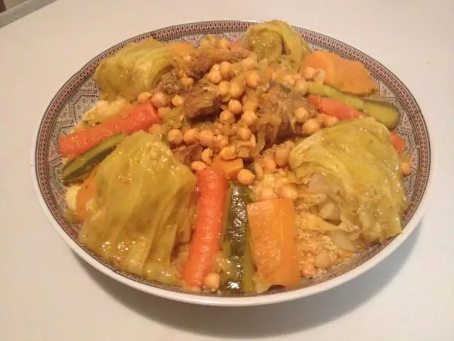 Кускус с овощами и мясом