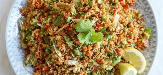 Кисир Острый турецкий салат с булгуром