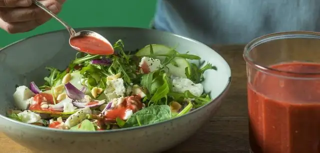 Салат с малиновым соусом винегрет