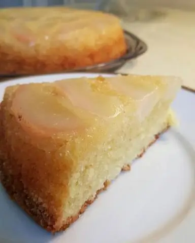 Перевернутый грушевый пирог