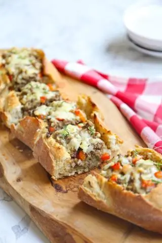 Блины с начинкой из мясного фарша