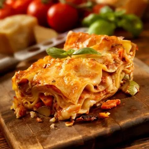 Лазанья трехцветная