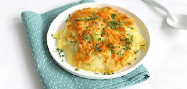 Картофельный гратен со сливочным сыром