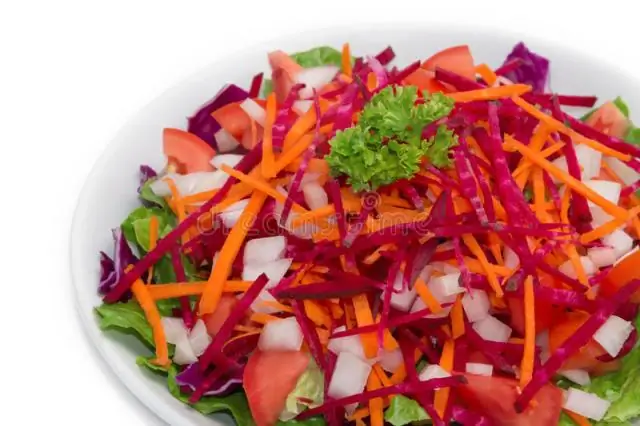 Красочный овощной салат