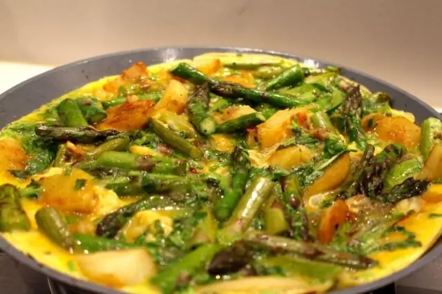 Яйца: Тортилья со спаржей