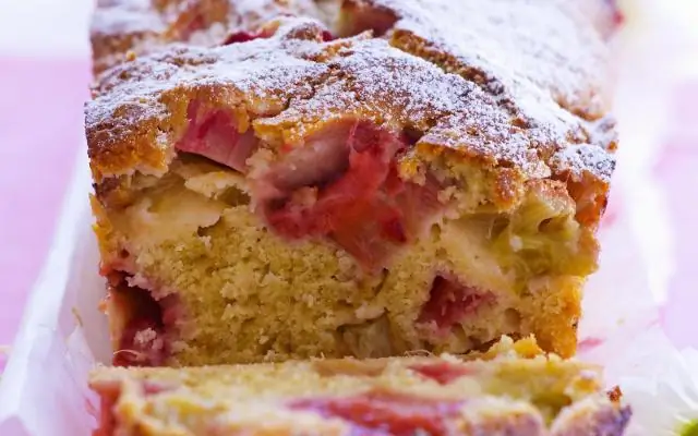 Пирог с ревенем для теста: и сливочное масло