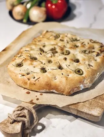 Фокачча с мукой и кубиками дрожжей