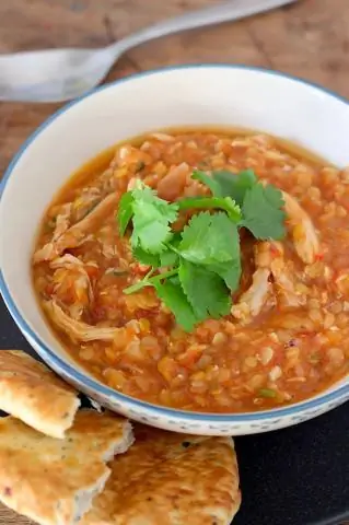 Чечевичный суп с курицей