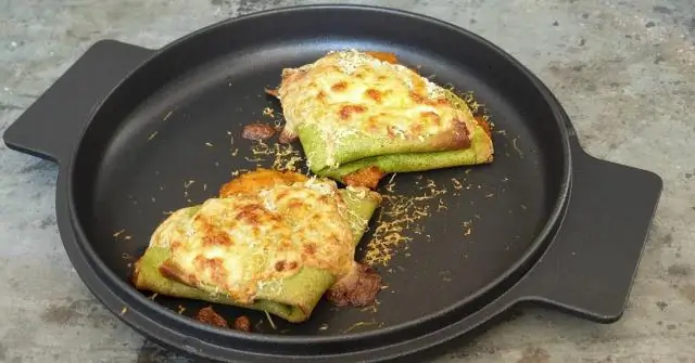 Креспель со шпинатом