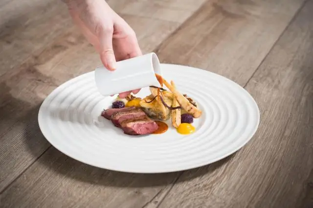 Дикая утка с топинамбуром и пюре из корня петрушки