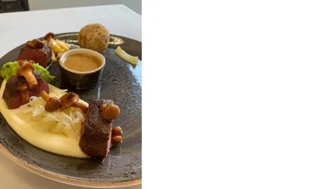 Крем из лисичек с хлебными кнедликами