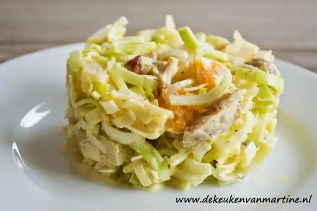 Салат: Салат из лука-порея