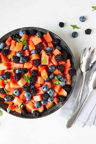 Дынное мороженое Фруктовое мороженое с дыней и йогуртом и медовой карамелью