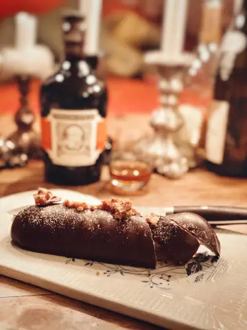 Шоколадный ганаш с ромом и карамелизированным фундуком